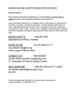 AGENCIAS DE ADOPCIONES POR ESTADO MASSACHUSETTS 1