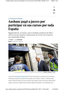 Ausbanc pagó a jueces por participar en sus cursos por toda España