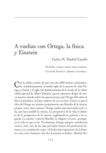 A vueltas con Ortega, la física y Einstein