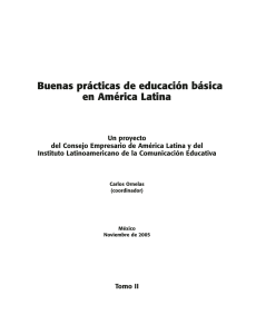 Buenas Prácticas de Educación Básica en América Latina, TOMO
