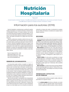 en Español - Nutrición Hospitalaria