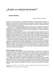 ¿Existe un método feminista?