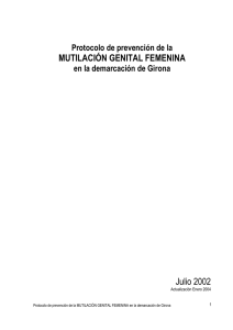 Protocolo de prevención de la mutilación genital