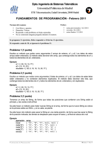 Examen - Universidad Politécnica de Madrid