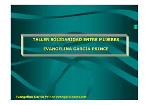 Evangelina García Prince  LA SOLIDARIDAD