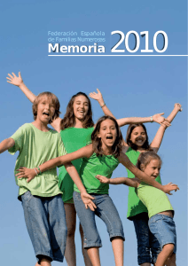 Memoria 2010 - Federación Española de Familias Numerosas