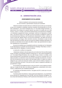 Anuncio 201306571 - Boletín Oficial de la Provincia de Burgos