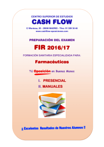 FIR (Farmaceutico Interno Residente) - CashFlow