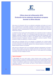 Cifras clave de la Educación 2012 - Evolución de - EACEA