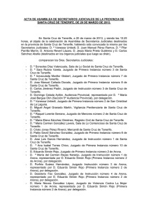 Acta asamblea secretarios Tenerife 20 marzo 2013