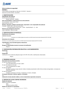 Ficha de datos de seguridad PRIMER L 1. IDENTIFICACIÓN 2