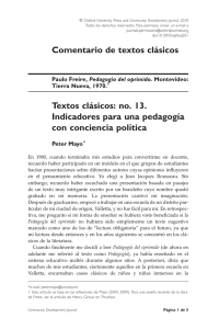 Paulo Freire (1970) Pedagogía del oprimido