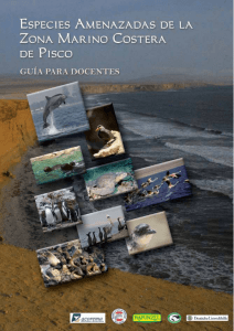 Especies amenazadas de la zona costera de Pisco