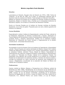 Curriculum Vitae - Asociación Mexicana de Impartidores de Justicia
