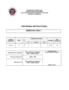 DERECHO CIVIL I-1997 - Universidad Fermín Toro