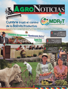 Cumbre Trazó el Camino de la Bolivia Productiva