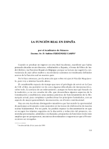 la función real en españa - Real Academia de Ciencias Morales y