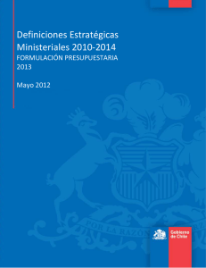 Definiciones Estratégicas Ministeriales 2010-2014