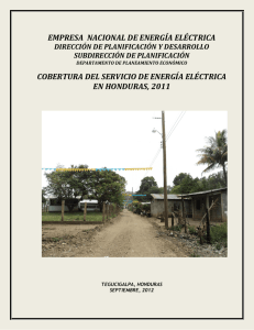 Cobertura de Energía Eléctrica en Honduras-2004