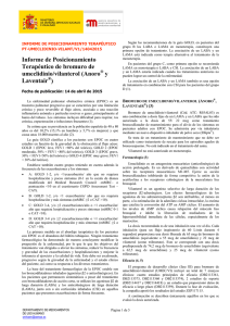 Anoro® y Laventair - Agencia Española de Medicamentos y