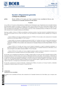 Núm. 33 Sección I. Disposiciones generales