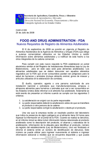 food and drug administration - fda