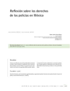 Re exi&oacute;n sobre los derechos de los polic&iacute;as en M&eacute;xico