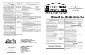 Manual de Mantenimiento de Tiger Home Inspection