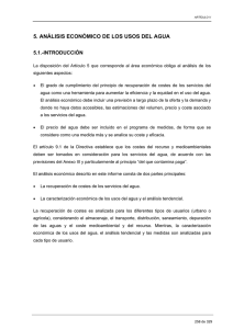 5. análisis económico de los usos del agua