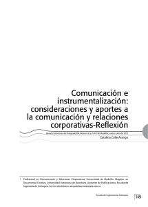 Comunicación e instrumentalización: consideraciones y