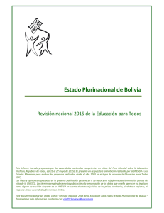 Educación para Todos, Bolivia - unesdoc