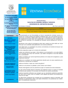 Ventana Economíca junio 2015 - Universidad Dr. José Matías