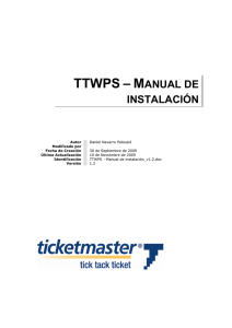 Manual - TickTackTicket