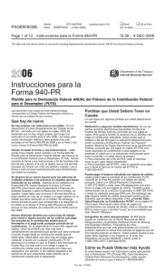 2006 Instructions for Form 940 (PR)