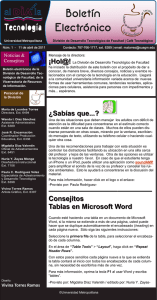 Consejitos Tablas en Microsoft Word