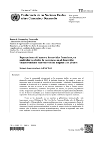 Repercusiones del acceso a los servicios financieros, en