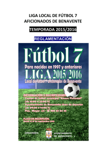 Reglamentacion Liga Local Futbol 7 - 2015-2016