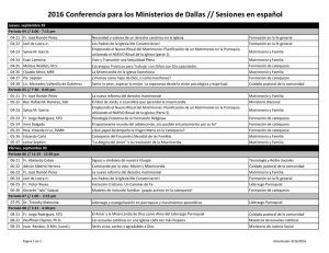 2016 Conferencia para los Ministerios de Dallas // Sesiones en