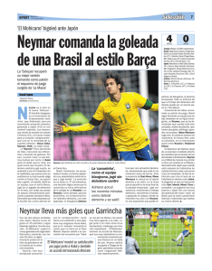 Neymar lleva más goles que Garrincha