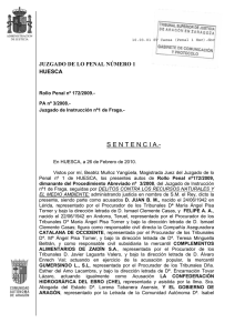 Sentencia sobre los vertidos al río Cinca de la empresa CAZSA