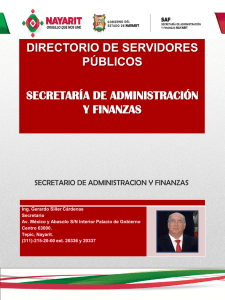 secretario de administracion y finanzas