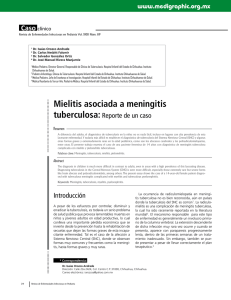 Mielitis asociada a meningitis tuberculosa: Reporte