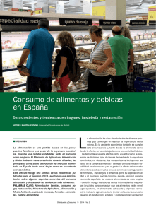Consumo de alimentos y bebidas en España