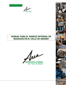 manual para el manejo integral de residuos en el valle de