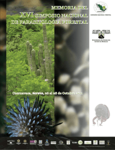 XVI Simposio Nacional de Parasitología Forestal - Inicio