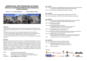 jornadas del yeso tradicional de teruel