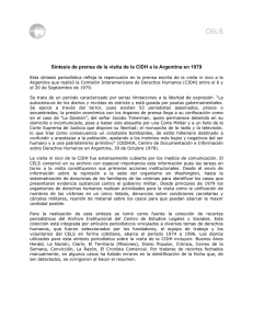 Síntesis de prensa de la visita de la CIDH a la Argentina en