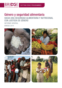 Género y seguridad alimentaria - OpenDocs