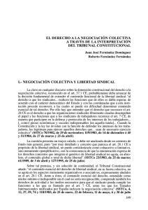 El derecho a la negociación colectiva a través de la