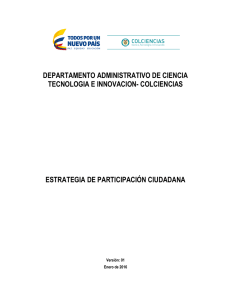 Mecanismo o procedimiento para la participación ciudadana en la